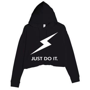 Walkeramerica Lightning Strike Walker Just Do It Crop Fleece Hoodie