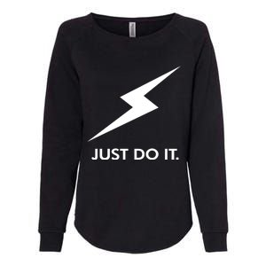 Walkeramerica Lightning Strike Walker Just Do It Womens California Wash Sweatshirt