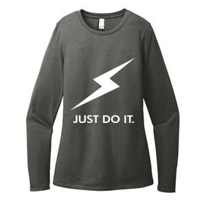 Walkeramerica Lightning Strike Walker Just Do It Womens CVC Long Sleeve Shirt