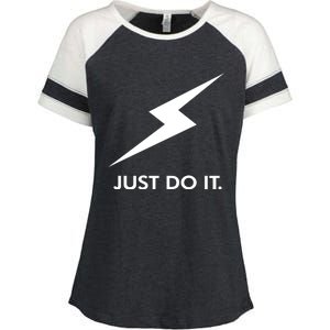 Walkeramerica Lightning Strike Walker Just Do It Enza Ladies Jersey Colorblock Tee