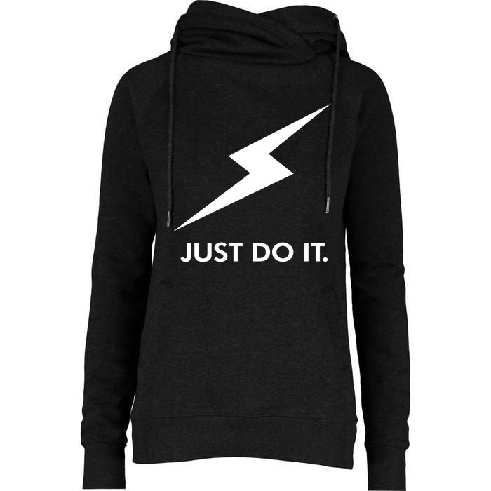 Walkeramerica Lightning Strike Walker Just Do It Womens Funnel Neck Pullover Hood