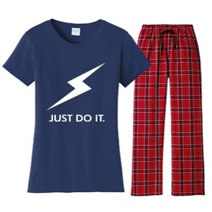 Walkeramerica Lightning Strike Walker Just Do It Women's Flannel Pajama Set