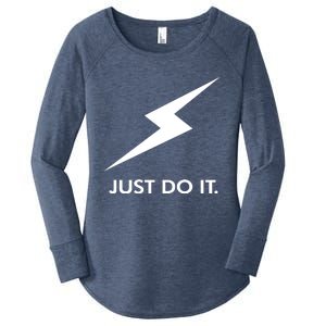 Walkeramerica Lightning Strike Walker Just Do It Women's Perfect Tri Tunic Long Sleeve Shirt