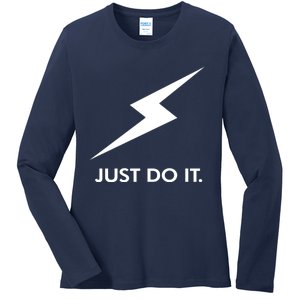 Walkeramerica Lightning Strike Walker Just Do It Ladies Long Sleeve Shirt