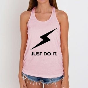 Walkeramerica Lightning Strike Walker Just Do It Women's Knotted Racerback Tank