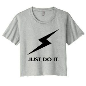 Walkeramerica Lightning Strike Walker Just Do It Women's Crop Top Tee