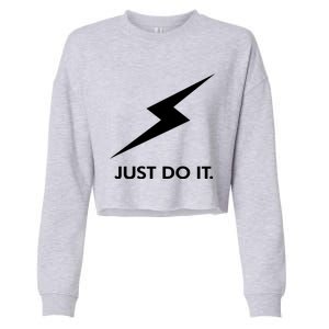 Walkeramerica Lightning Strike Walker Just Do It Cropped Pullover Crew