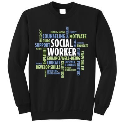 Words LCSW Social Work Month Gift For Social Worker Sweatshirt