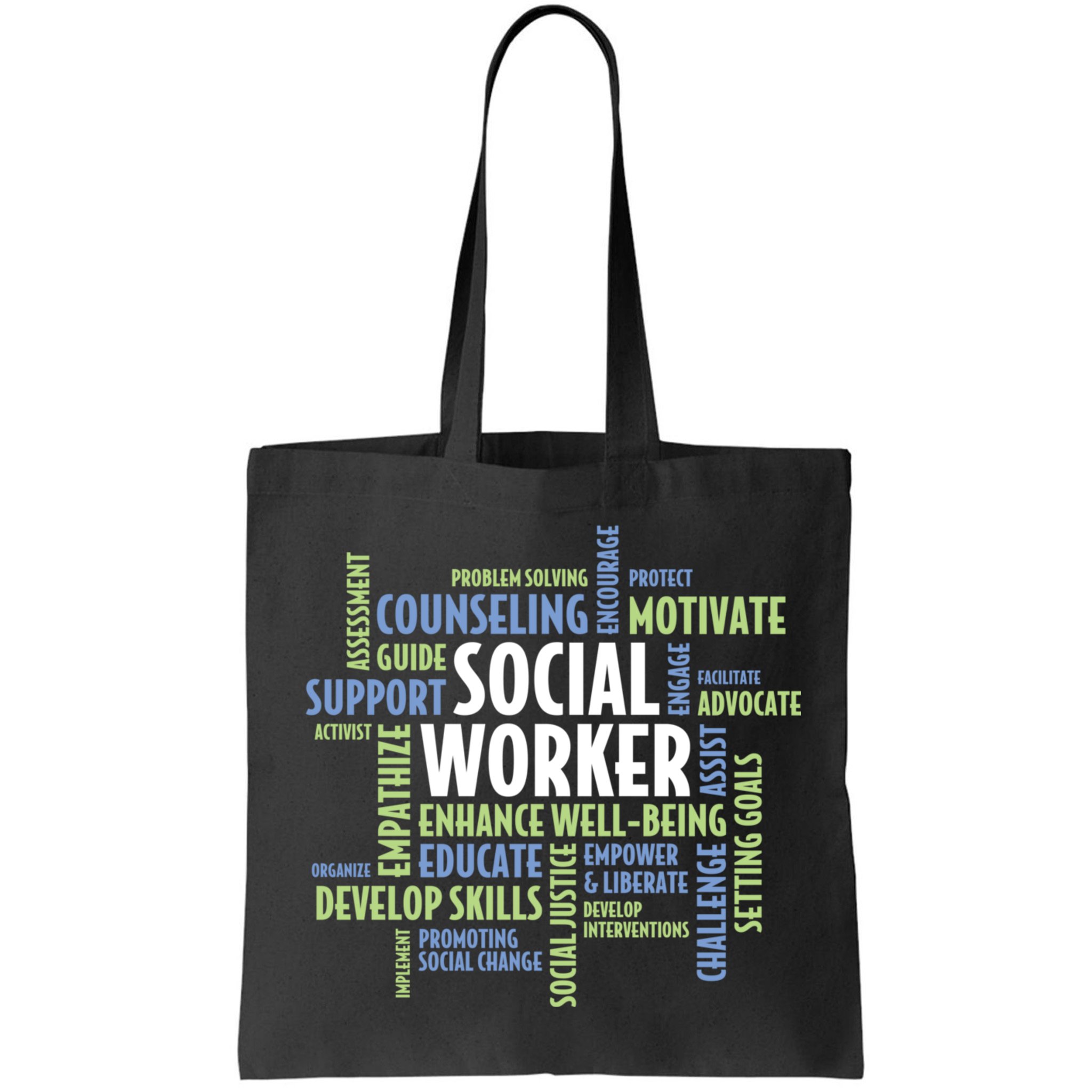 Words LCSW Social Work Month Gift For Social Worker Bag