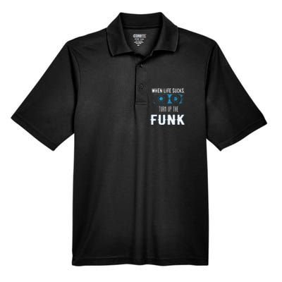 When Life Sucks Turn Up The Funk Music Funk Men's Origin Performance Piqué Polo