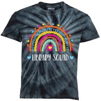 Womens Library Squad Librarian Bookworm Book Lover VNeck Kids Tie-Dye T-Shirt