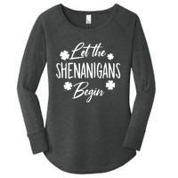 Womens Let The Shenanigans Begin Ing St Patricks Day TShirt Women's Perfect Tri Tunic Long Sleeve Shirt