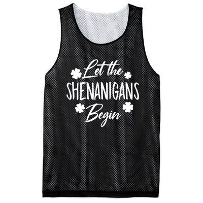 Womens Let The Shenanigans Begin Ing St Patricks Day TShirt Mesh Reversible Basketball Jersey Tank