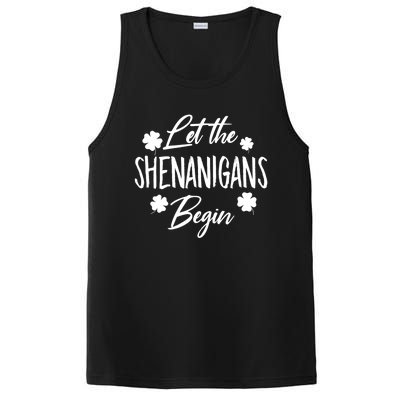 Womens Let The Shenanigans Begin Ing St Patricks Day TShirt PosiCharge Competitor Tank