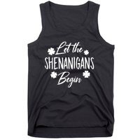 Womens Let The Shenanigans Begin Ing St Patricks Day TShirt Tank Top