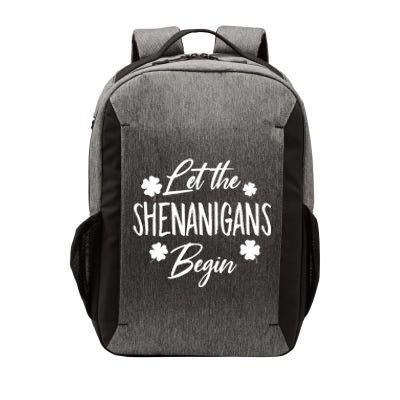 Womens Let The Shenanigans Begin Ing St Patricks Day TShirt Vector Backpack