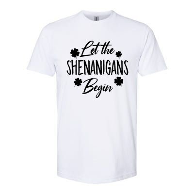 Womens Let The Shenanigans Begin Ing St Patricks Day TShirt Softstyle CVC T-Shirt