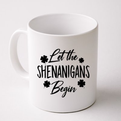 Womens Let The Shenanigans Begin Ing St Patricks Day TShirt Coffee Mug