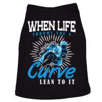 When Life Throws You A Curve Lean Into It Motorcycle Doggie Tank