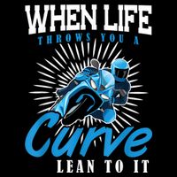 When Life Throws You A Curve Lean Into It Motorcycle Baby Bodysuit