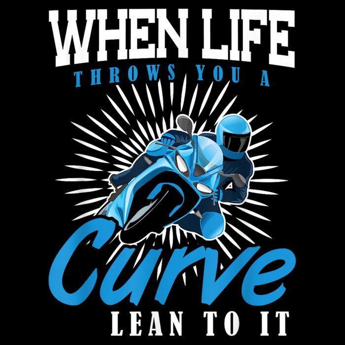 When Life Throws You A Curve Lean Into It Motorcycle Baby Bodysuit