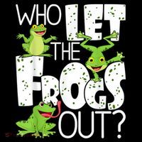 Who Let The Frogs Out Funny Amphibian Lover Frog Owner 7-Panel Snapback Hat