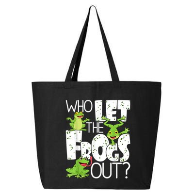 Who Let The Frogs Out Funny Amphibian Lover Frog Owner 25L Jumbo Tote