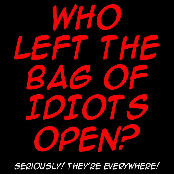 Who Left The Bag Of Idiots Open Seriously TheyRe Everywhere Flat Bill Trucker Hat