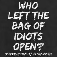 Who Left The Bag Of Idiots Open Microfiber Hand Towel