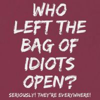 Who Left The Bag Of Idiots Open 16oz Travel Tumbler