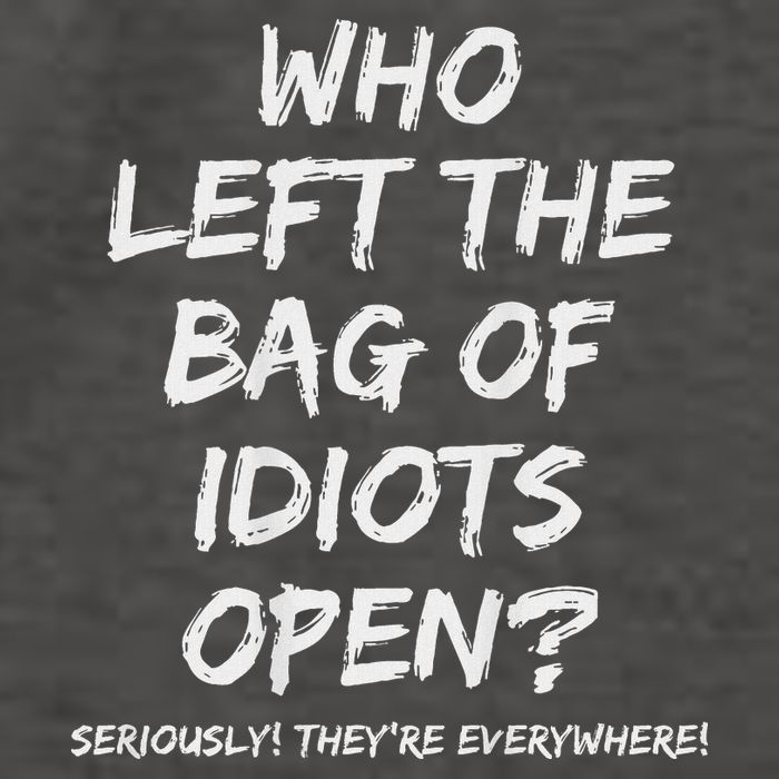 Who Left The Bag Of Idiots Open Vector Backpack