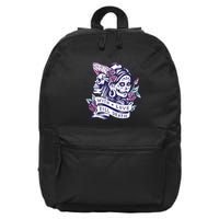 With Love Till Death Day Of The Dead 16 in Basic Backpack