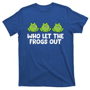 Who Let The Frogs Out Cute Frog Squad Frog Lovers Gift T-Shirt