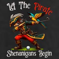 Wo Let The Pirate Shenanigans Begin Golf Pirate Halloween. 11oz C Handle Ceramic Mug