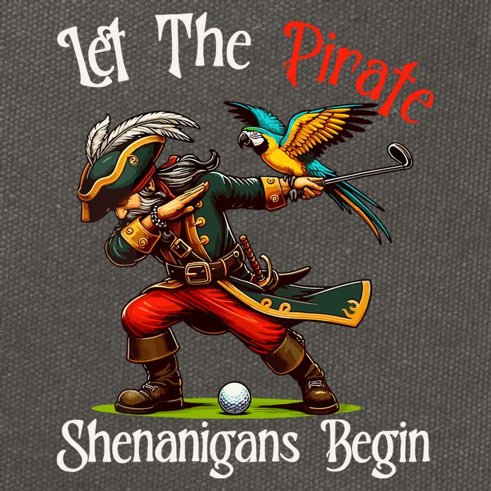 Wo Let The Pirate Shenanigans Begin Golf Pirate Halloween. Cotton Canvas Backpack