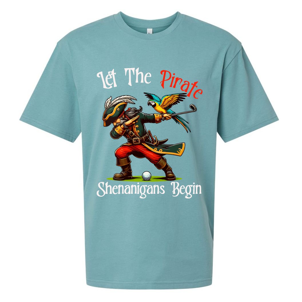 Wo Let The Pirate Shenanigans Begin Golf Pirate Halloween. Sueded Cloud Jersey T-Shirt