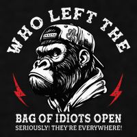 Who Left The Bag Of Idiots Open Seriously TheyRe Everywhere Ladies PosiCharge Tri-Blend Wicking Tank
