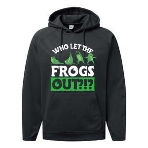 Who Let The Frogs Out Performance Fleece Hoodie