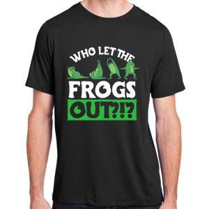 Who Let The Frogs Out Adult ChromaSoft Performance T-Shirt