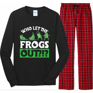 Who Let The Frogs Out Long Sleeve Pajama Set