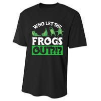 Who Let The Frogs Out Performance Sprint T-Shirt