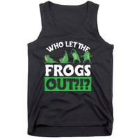 Who Let The Frogs Out Tank Top