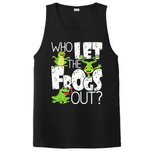 Who Let The Frogs Out Funny Amphibian Lover Frog Owner PosiCharge Competitor Tank