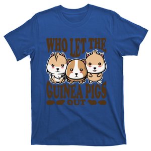 Who Let The Guinea Pig Out Guinea Pig Animal Gift T-Shirt