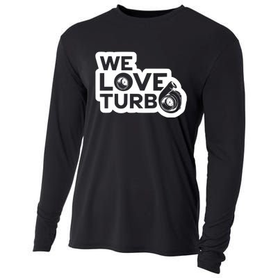 We Love Turbo Car Lover Cooling Performance Long Sleeve Crew