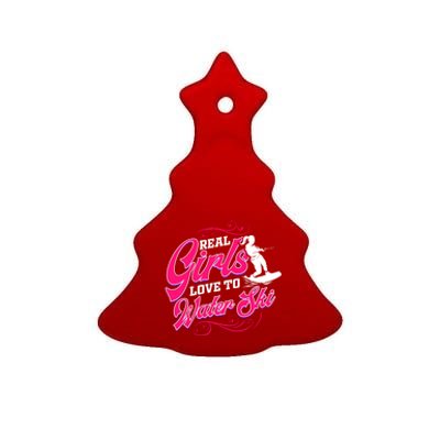 Waterski Love To Water Ski Waterskiing Meaningful Gift Ceramic Tree Ornament