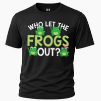 Who Let The Frogs Out Funny Frog Lovers MM Cooling Performance Crew T-Shirt