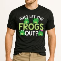 Who Let The Frogs Out Funny Frog Lovers MM Cooling Performance Crew T-Shirt