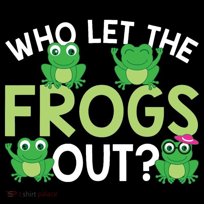 Who Let The Frogs Out Funny Frog Lovers MM T-Shirt