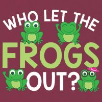 Who Let The Frogs Out Funny Frog Lovers MM 16oz Travel Tumbler